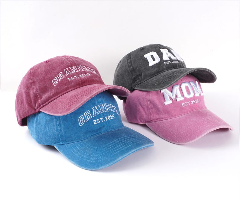 Custom logo embroidered hats, personalized hats, vintage baseball caps, bridal hats, bachelorette party gifts, new mom and dad gifts
Analyze listing