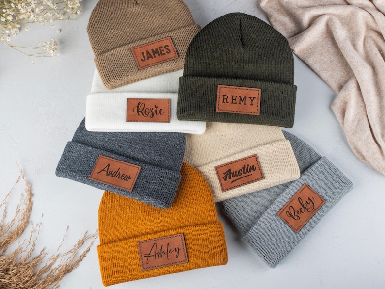 Personalized Baby Beanie, Newborn Baby Beanie Hat, Adult Kids Hat with Name Patch, Unisex Baby Hats, Adult Beanie Hat with Name
Analyze listing