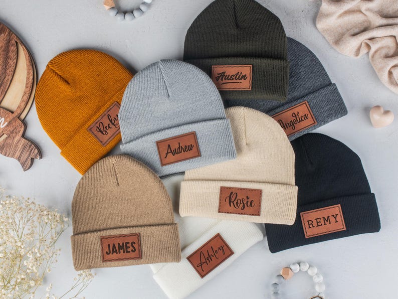 Personalized Baby Beanie, Newborn Baby Beanie Hat, Adult Kids Hat with Name Patch, Unisex Baby Hats, Adult Beanie Hat with Name
Analyze listing