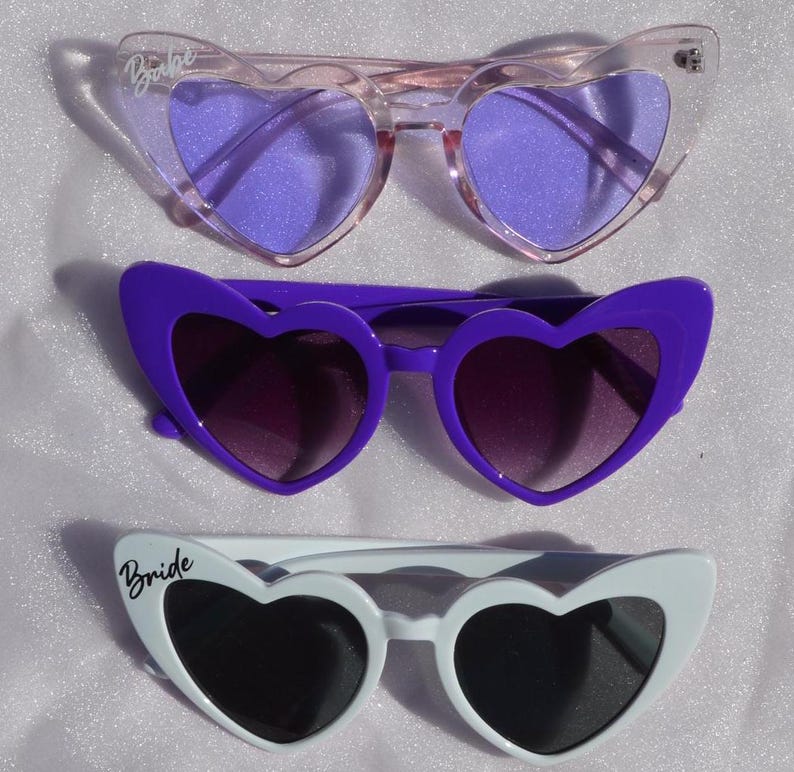 Custom Purple Heart Sunglasses: Lavender Glasses