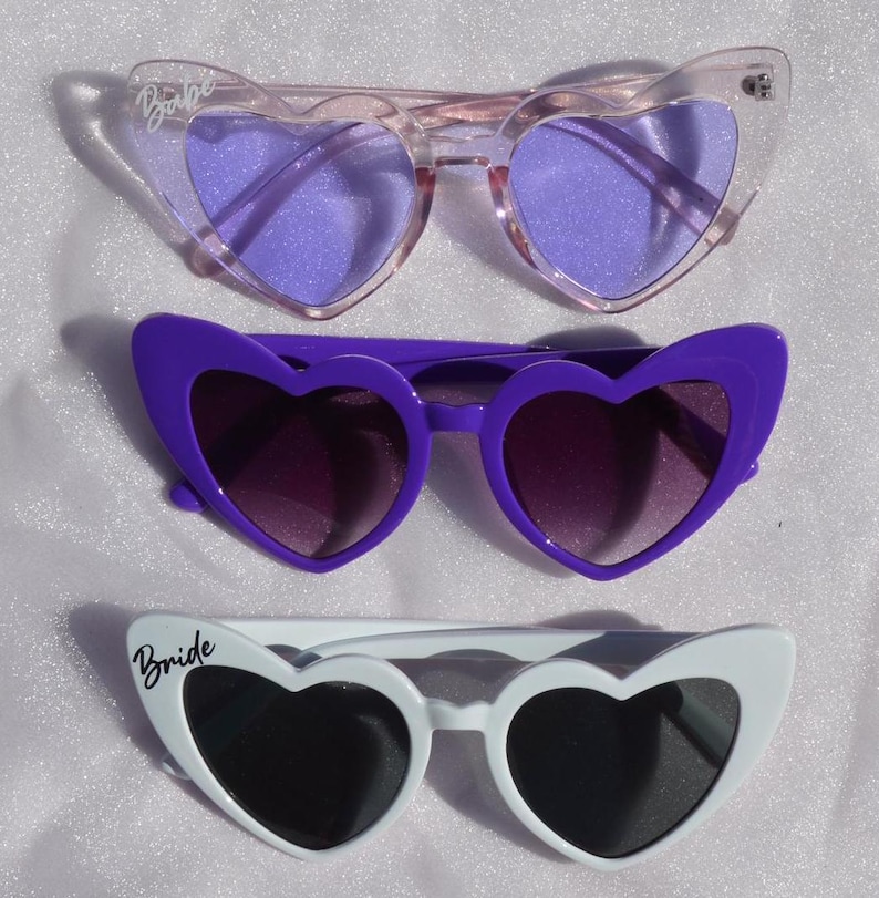Custom Purple Heart Sunglasses: Lavender Glasses