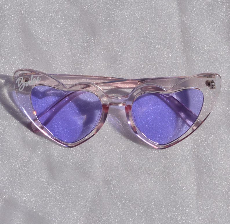 Custom Purple Heart Sunglasses: Lavender Glasses