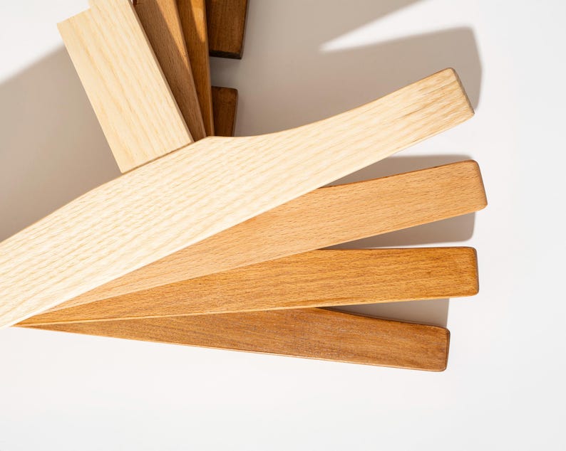 Indoor Plant Stand in Wood Mid Century Modern Style, Handmade Solid Hardwood Home Decor
