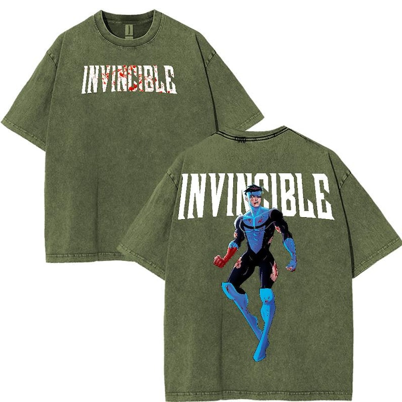 Comfort Color Limited Invincible Mark Grayson T Shirt, Superhero Shirt, Graphic Tee, Superhero Costume, Comic Book Fan Gift Mineral Wash