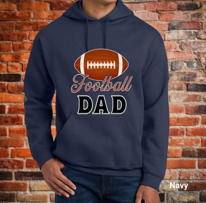 Football Dad Shirt, Sports Game Day Football Dad Shirt, Football Family Shirt, Fathers Day Shirt, Sports Dad Shirt, Unisex Hooded Sweatshirt