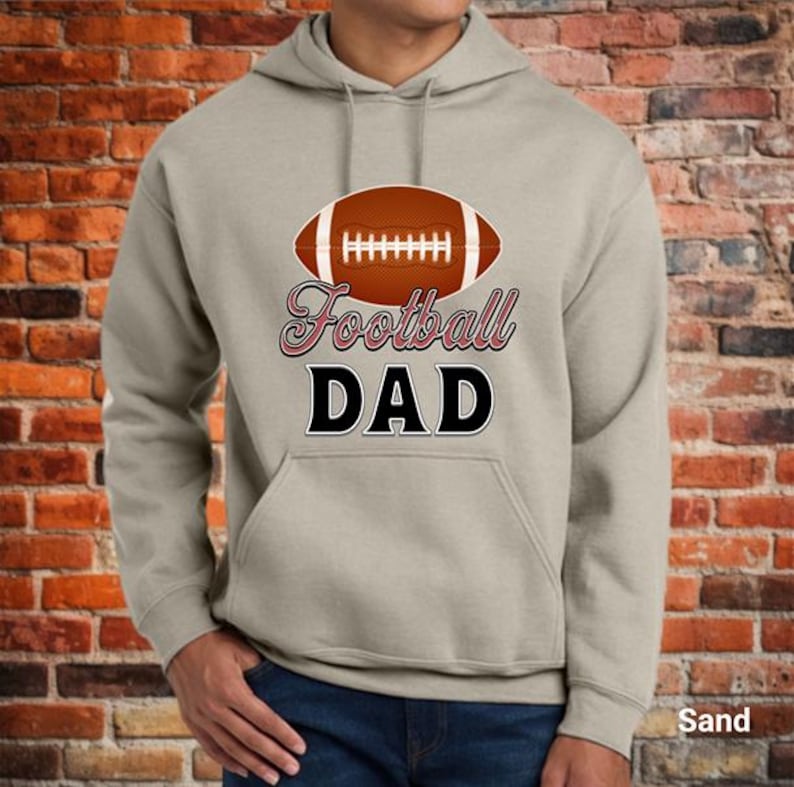 Football Dad Shirt, Sports Game Day Football Dad Shirt, Football Family Shirt, Fathers Day Shirt, Sports Dad Shirt, Unisex Hooded Sweatshirt