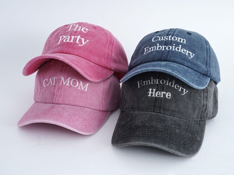 Personalized Text Hat, Custom Logo Embroidered Hat, Retro Baseball Hat, Vintage Style Trucker Hat, Fathers Day Gift, Unisex Baseball Hat.
Analyze listing