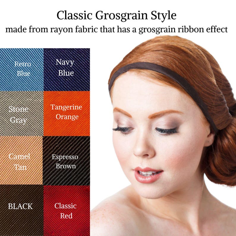 Thin Headbands For Women, Adjustable Headband, Non Slip Headband