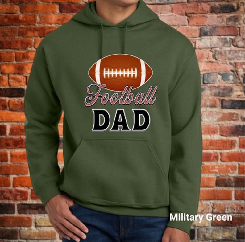Football Dad Shirt, Sports Game Day Football Dad Shirt, Football Family Shirt, Fathers Day Shirt, Sports Dad Shirt, Unisex Hooded Sweatshirt