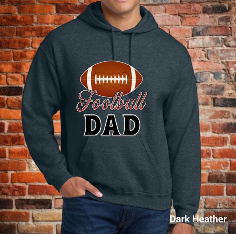 Football Dad Shirt, Sports Game Day Football Dad Shirt, Football Family Shirt, Fathers Day Shirt, Sports Dad Shirt, Unisex Hooded Sweatshirt