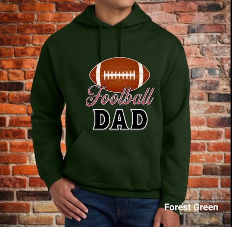 Football Dad Shirt, Sports Game Day Football Dad Shirt, Football Family Shirt, Fathers Day Shirt, Sports Dad Shirt, Unisex Hooded Sweatshirt