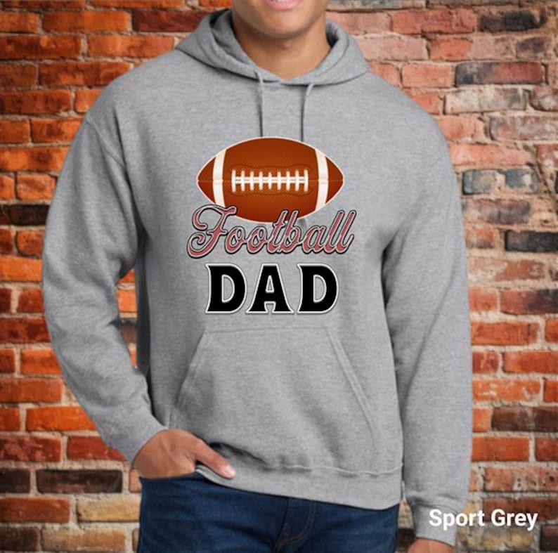 Football Dad Shirt, Sports Game Day Football Dad Shirt, Football Family Shirt, Fathers Day Shirt, Sports Dad Shirt, Unisex Hooded Sweatshirt