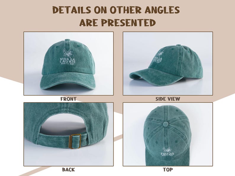 Personalized Text Hat, Custom Logo Embroidered Hat, Retro Baseball Hat, Vintage Style Trucker Hat, Fathers Day Gift, Unisex Baseball Hat.
Analyze listing