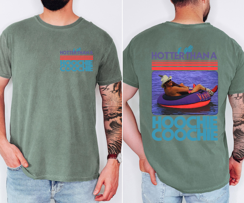 Hotter Than A Hoochie Coochie Comfort Colors T-Shirt: 90s Country Music Tee