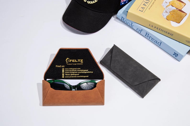 Chic Designer Square Rivet Frame Sunglasses with Personalized Sunglasses Case