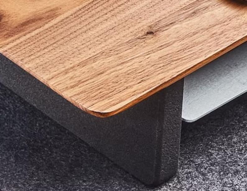 Deskvue 58", 46", 42", 36" DeskShelf | FULL LENGTH Undershelf | Dual Wooden Monitor Stand | Office Desk | Laptop Riser | All Inclusive Price
