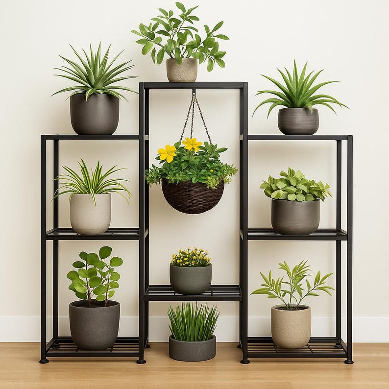 Wrought Iron Plant Stand Outdoor Metal Plant Stand Indoor Metal Plant Pot Stand Metal Flower Pot Stand Metal Plant Rack Potted Plant Stand
