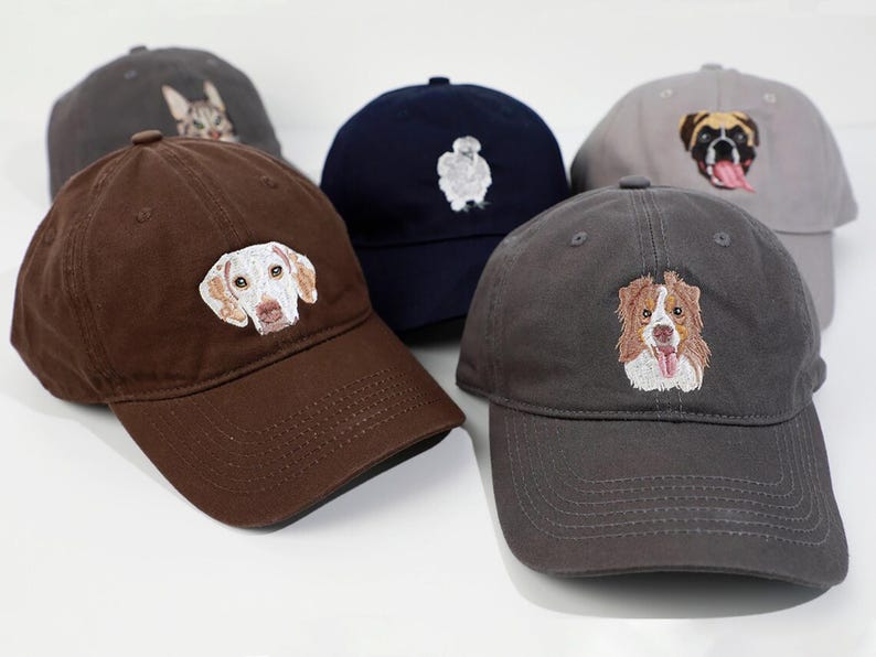 Custom Embroidered Pet Hat Using Pet Photo, Personalized Dog Portrait Hat, Custom Dog and Cat Hat, Custom Dog Baseball Cap, Father's Day
Analyze listing