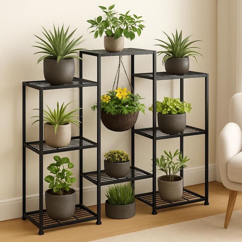 Wrought Iron Plant Stand Outdoor Metal Plant Stand Indoor Metal Plant Pot Stand Metal Flower Pot Stand Metal Plant Rack Potted Plant Stand
Analyze listing
