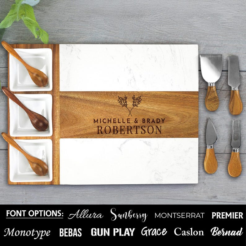 Marble wood charcuterie board, wedding gift, gift for couple, anniversary gift, housewarming gift, engagement gift, bridal shower gift
