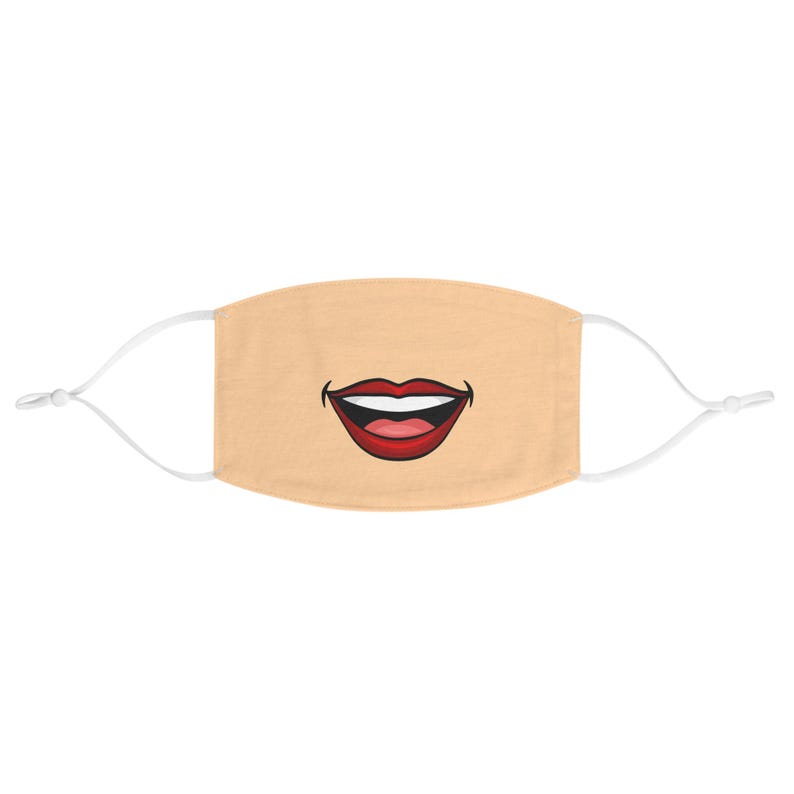 Smiling Lips Face Mask For Political Protest Anonymous Face Cover Anti Facial Recognition Adjustable Funny Protect Identity Face Mask Light