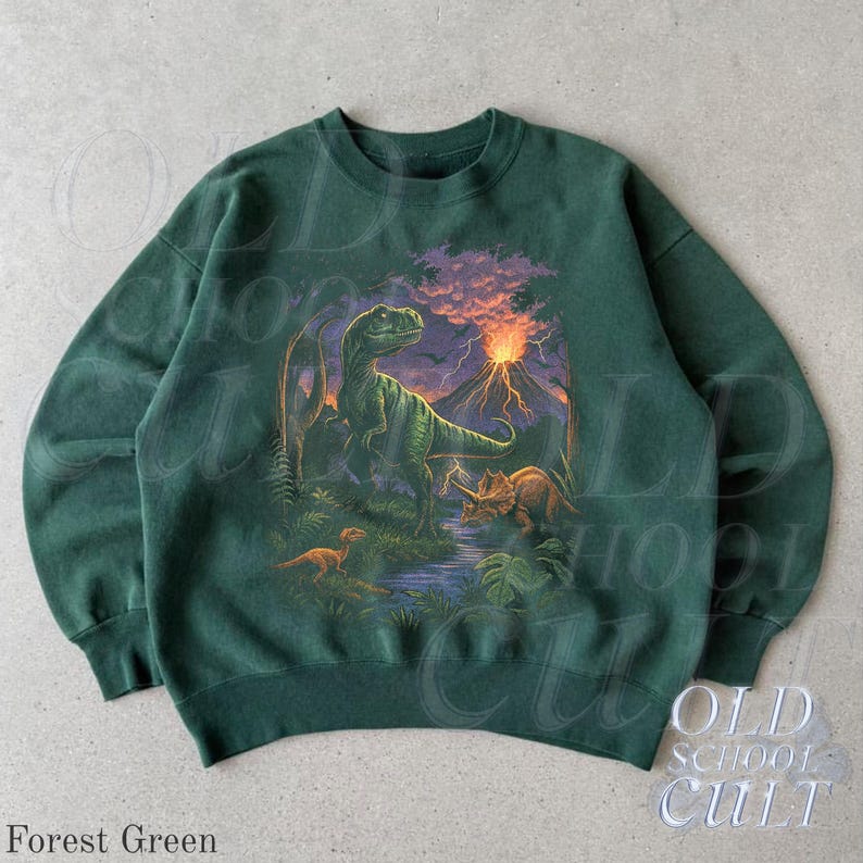 Vintage Jurassic Dinosaur 90s Graphic T-Shirt, Retro T-Rex & Triceratops Shirt, 90s Prehistoric Graphic Tee, Dino Top, Nostalgia Nature Gift