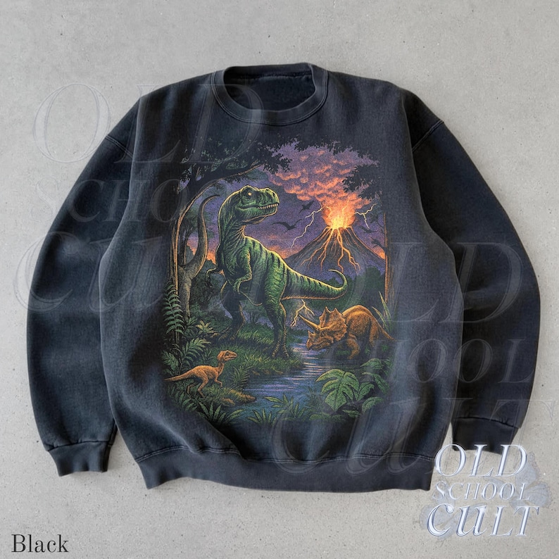 Vintage Jurassic Dinosaur 90s Graphic T-Shirt, Retro T-Rex & Triceratops Shirt, 90s Prehistoric Graphic Tee, Dino Top, Nostalgia Nature Gift