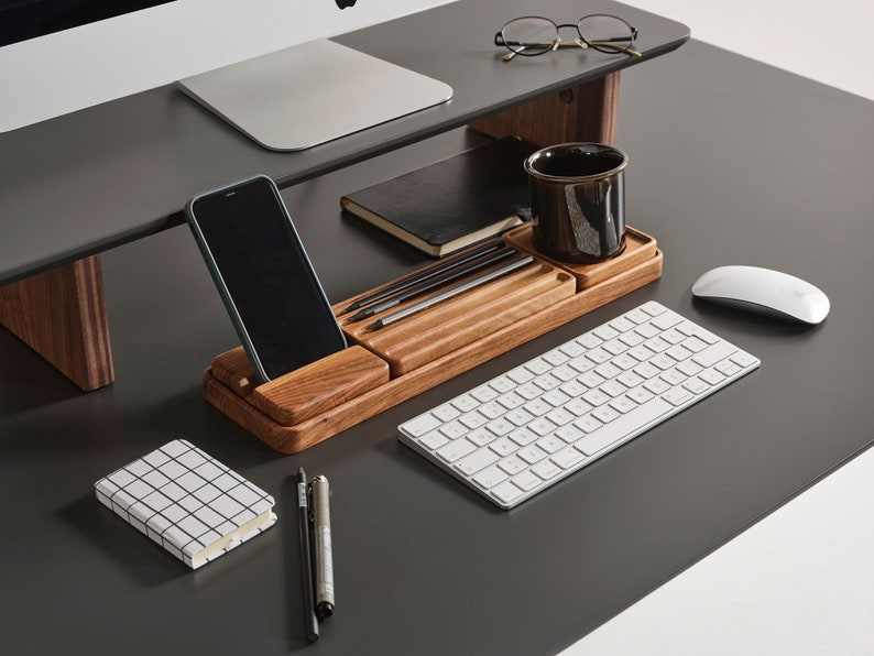 Handmade Beech Wood Desk Organizer Set: Minimalist Office Storage
Analyze listing