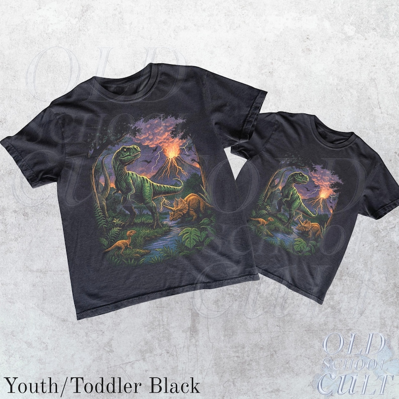 Vintage Jurassic Dinosaur 90s Graphic T-Shirt, Retro T-Rex & Triceratops Shirt, 90s Prehistoric Graphic Tee, Dino Top, Nostalgia Nature Gift