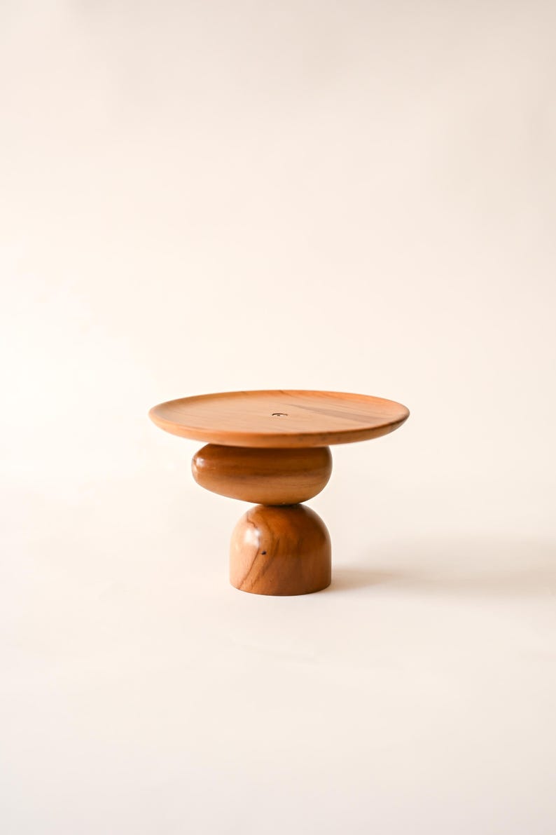 Classic Mini Plant Stand, Mid-century Modern, Indoor Solid Teak Wood Handmade Home Decor, Jewelry Dish, Catch All