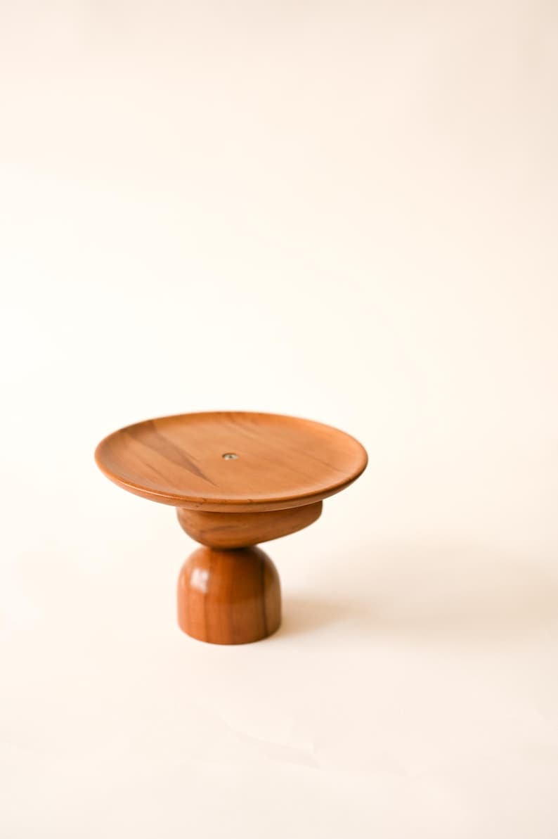 Classic Mini Plant Stand, Mid-century Modern, Indoor Solid Teak Wood Handmade Home Decor, Jewelry Dish, Catch All