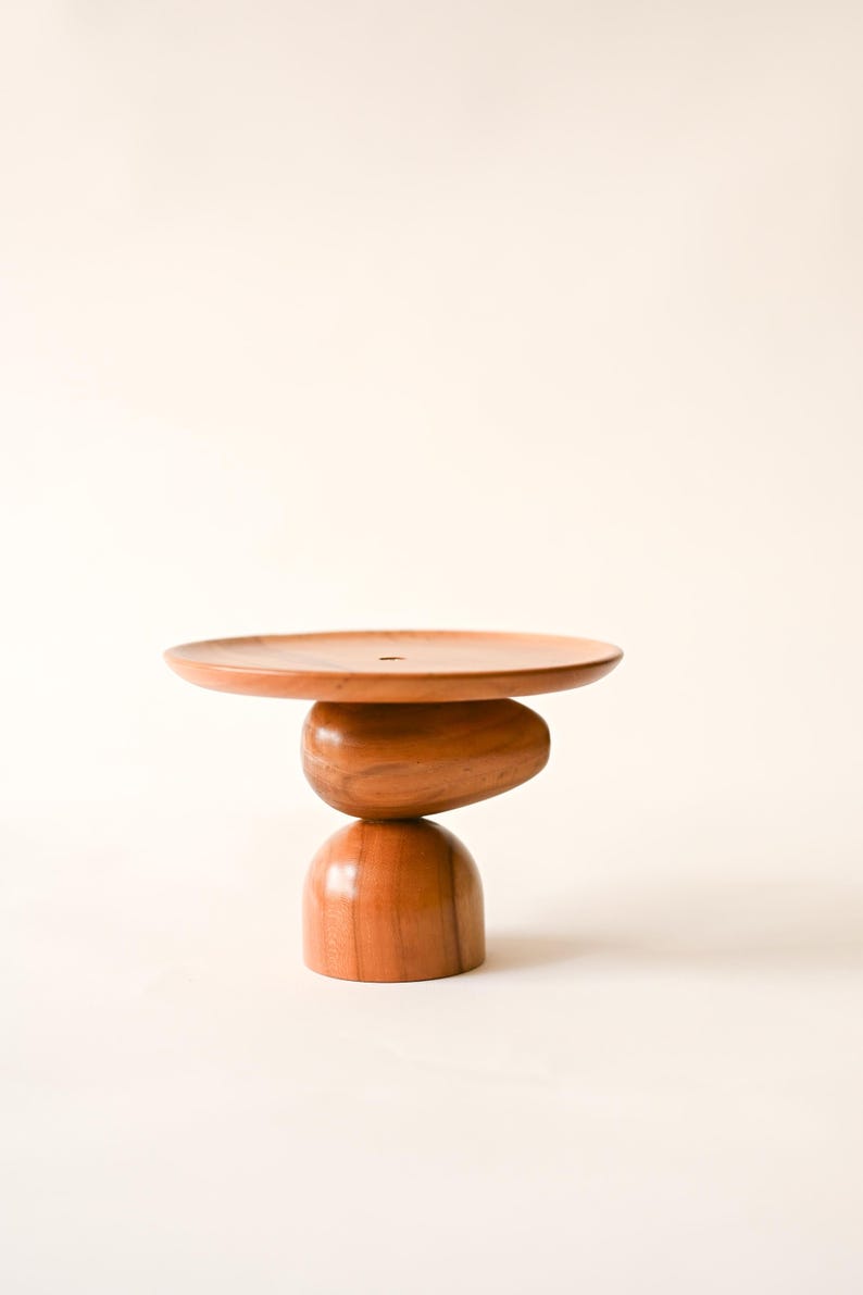 Classic Mini Plant Stand, Mid-century Modern, Indoor Solid Teak Wood Handmade Home Decor, Jewelry Dish, Catch All
