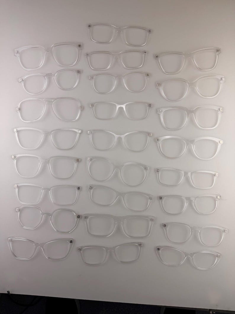 The Colorful Abstract Striped Mosaic Magnetic Glasses Toppers &ndash; Compatible with Pair Eyewear Frames