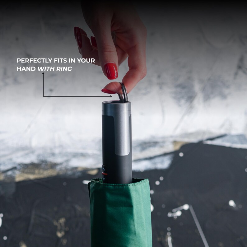 Folding Umbrella with Ring, Auto Open and Close, Useful Gift for Men