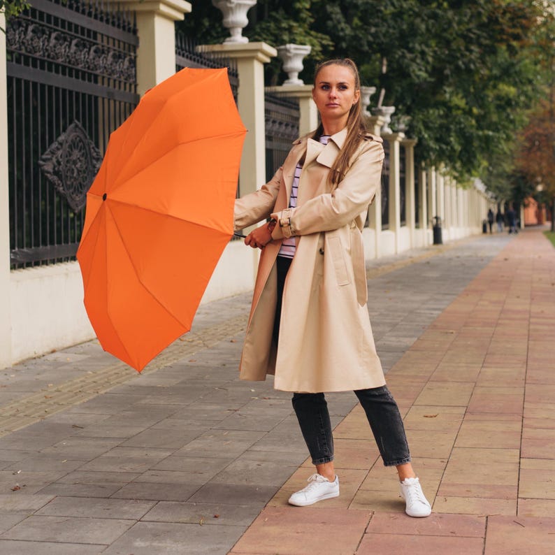 Folding Umbrella with Ring, Auto Open and Close, Useful Gift for Men