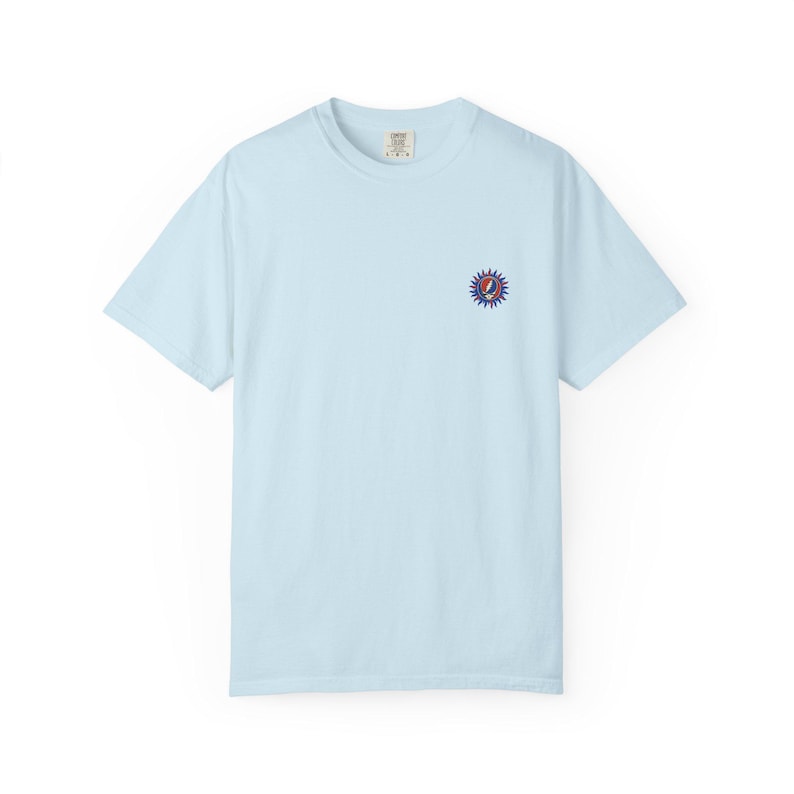 Grateful Dead Sun Shirt | Steal Your Face Mini Chest Tee | Comfort Colors