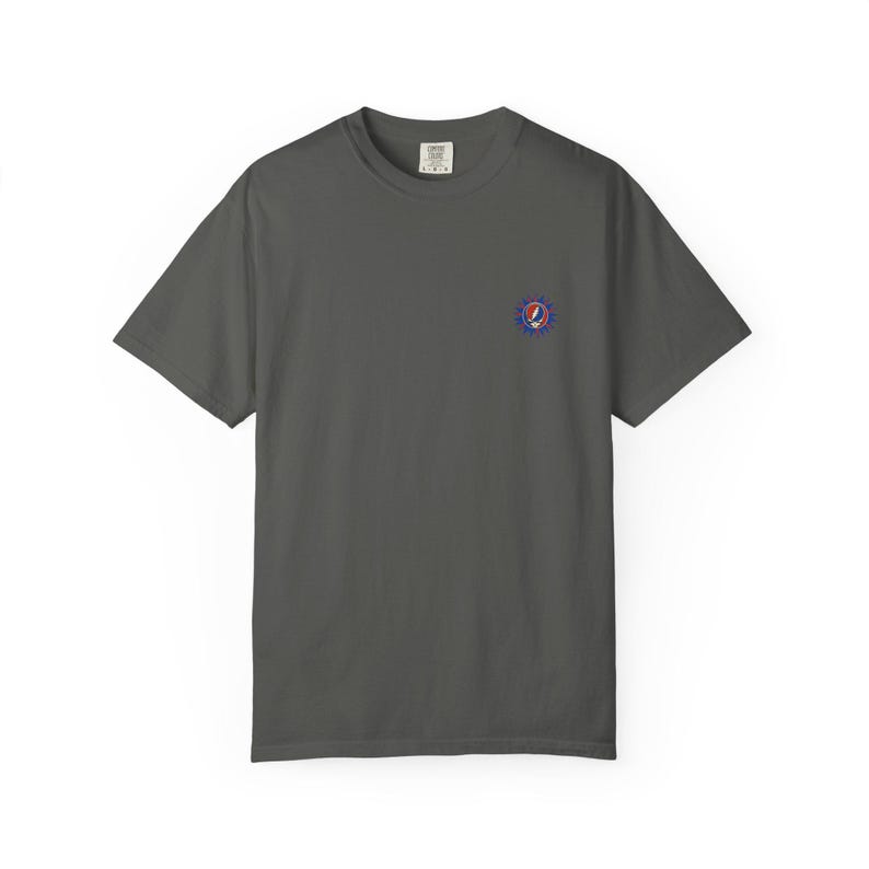 Grateful Dead Sun Shirt | Steal Your Face Mini Chest Tee | Comfort Colors