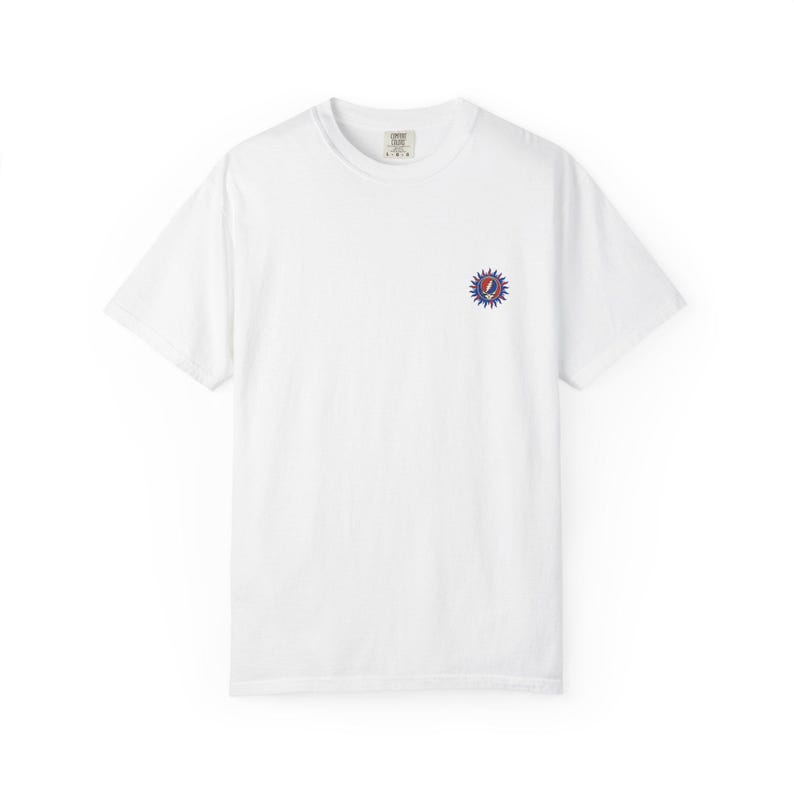 Grateful Dead Sun Shirt | Steal Your Face Mini Chest Tee | Comfort Colors