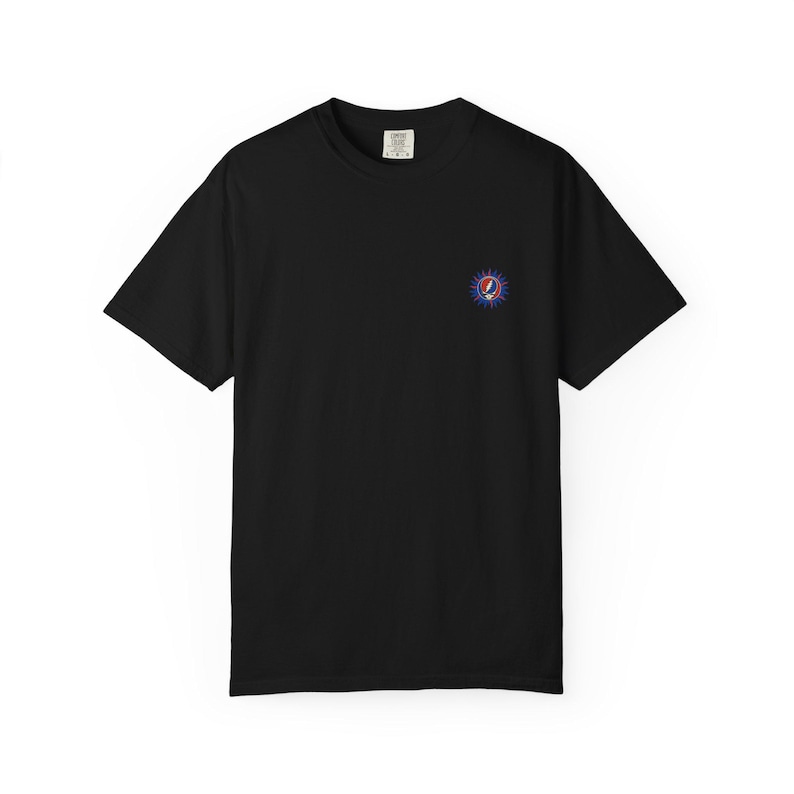 Grateful Dead Sun Shirt | Steal Your Face Mini Chest Tee | Comfort Colors
