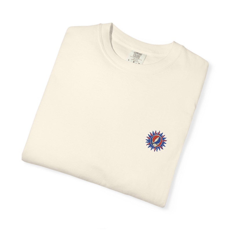 Grateful Dead Sun Shirt | Steal Your Face Mini Chest Tee | Comfort Colors