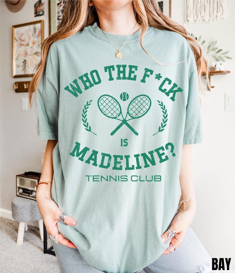 Who The Fuck is Madeline Tennis Club Shirt, Lily Allen Shirt, West End Girl Shirt, Unisex ,Comfort Colors