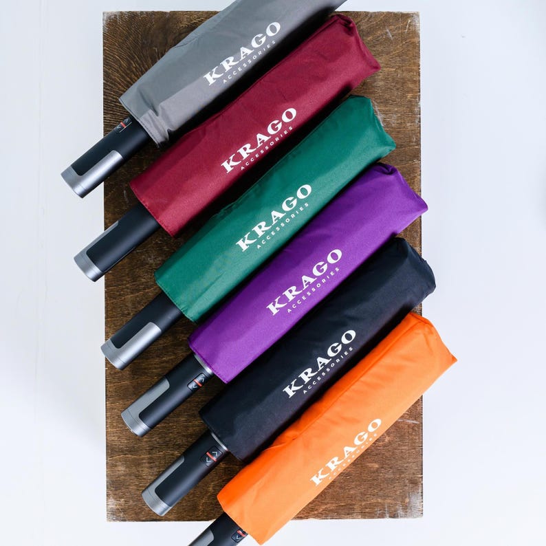 Folding Umbrella with Ring, Auto Open and Close, Useful Gift for Men