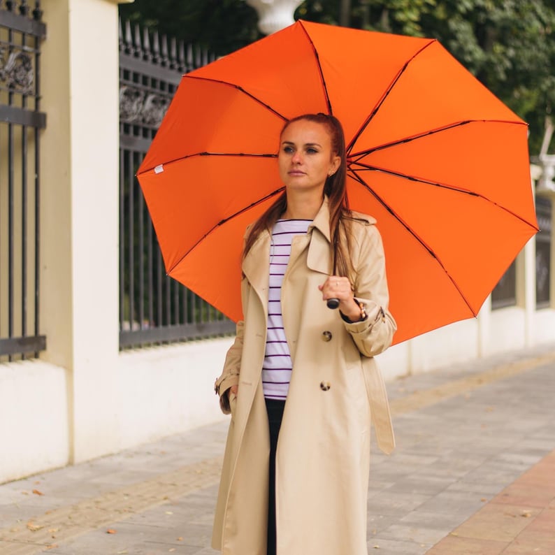 Folding Umbrella with Ring, Auto Open and Close, Useful Gift for Men