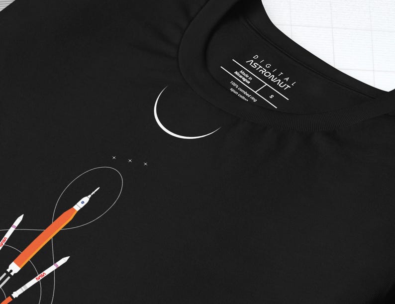 NASA Artemis II SLS Launch T-Shirt: Space Moon Mission Tee