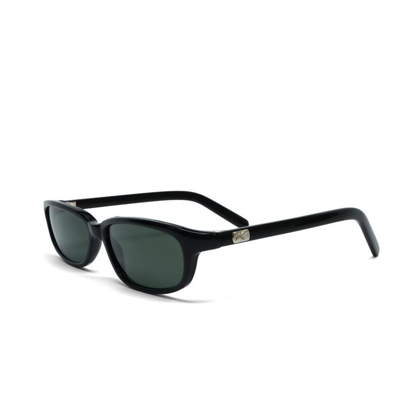 90s Deadstock Black Rectangle Mod Authentic Vintage Sunglasses