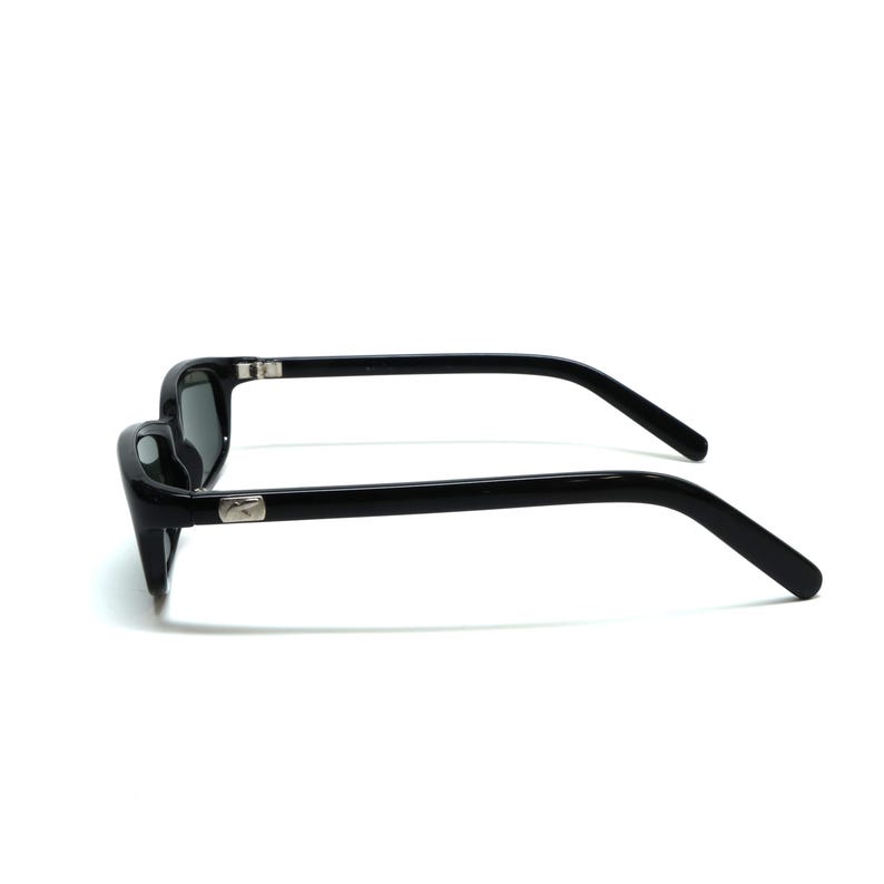 90s Deadstock Black Rectangle Mod Authentic Vintage Sunglasses