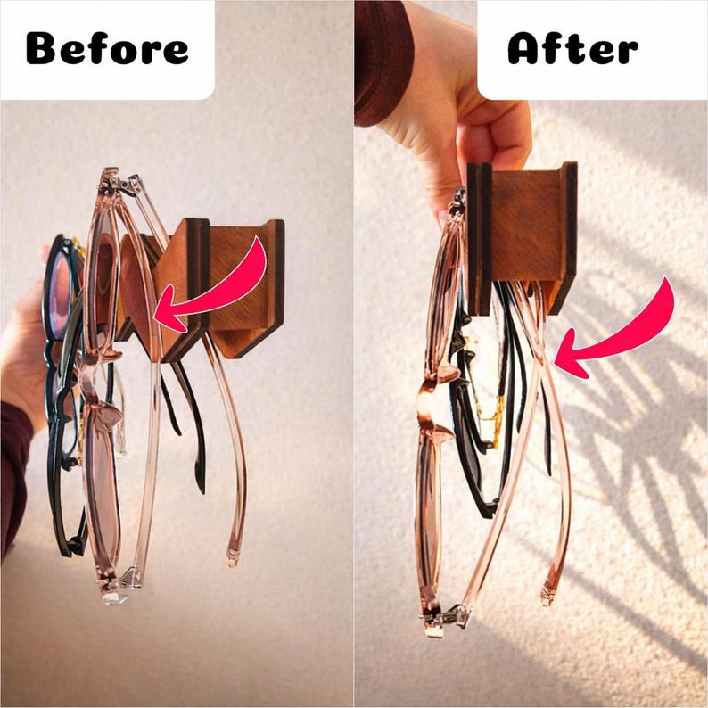 Sunglasses holder wall, Unique sunglasses rack, Wave glasses holder, Minimalist sunglasses display, Eyeglasses storages, Glasses organizer