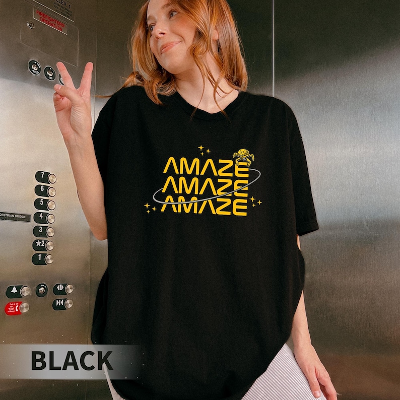 Comfort Colors&reg; Amaze Amaze Amaze T-Shirt, Project Hail Mary Rocky Shirt, Book Lovers Gift, SciFi Reader Gift, Space Shirt, Alien Shirt