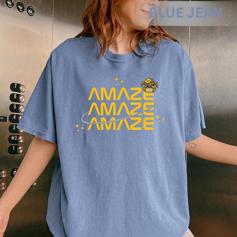 Comfort Colors&reg; Amaze Amaze Amaze T-Shirt, Project Hail Mary Rocky Shirt, Book Lovers Gift, SciFi Reader Gift, Space Shirt, Alien Shirt